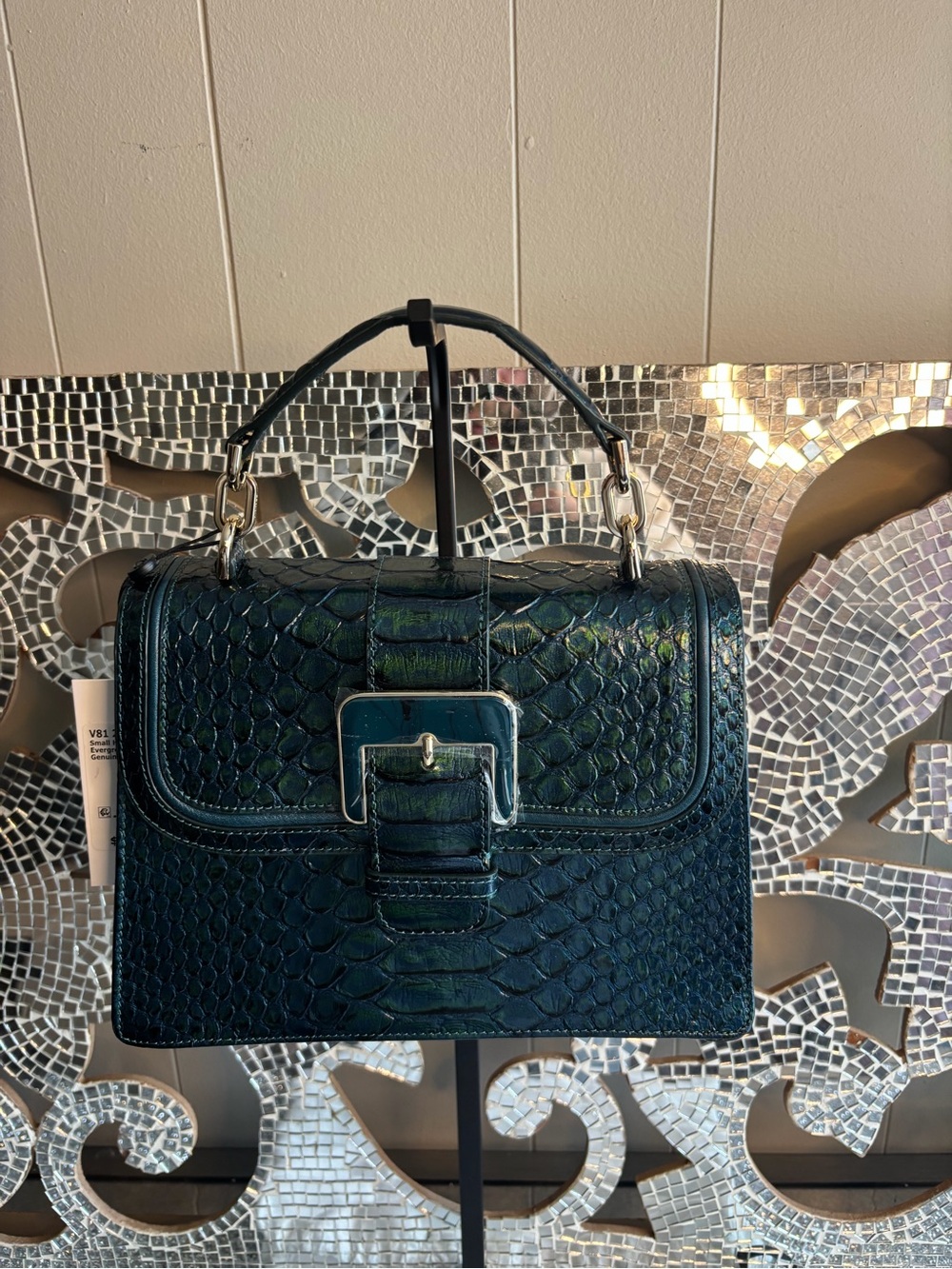 ⭐️Brahmin Evergreen Top Handle Leather Satchel